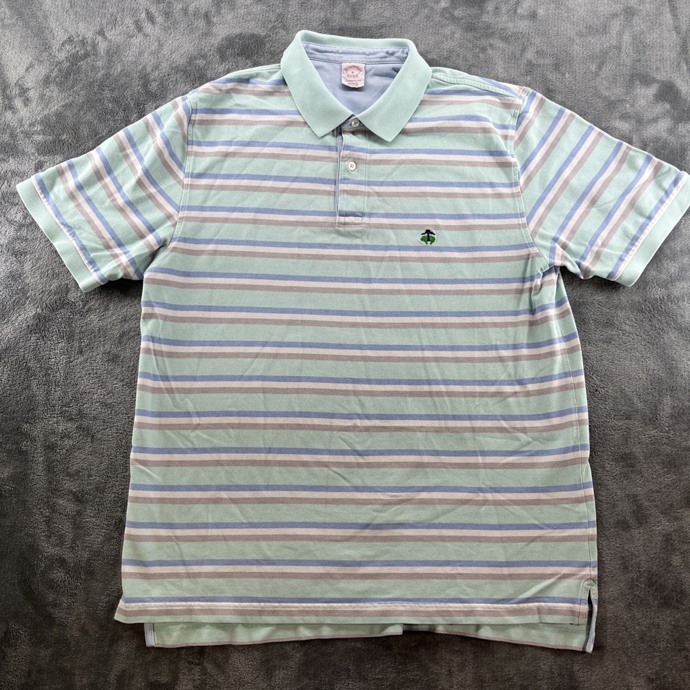 Brooks Brothers Size XL Original Fit Performance Striped Men's Polo‎ Shirt